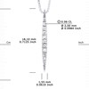 Collier Diamants 0,060 Cts Or Blanc 18 Carats - vue V3