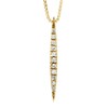 Collier Diamants 0,060 Cts Or Jaune 18 Carats - vue V1