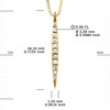 Collier Diamants 0,060 Cts Or Jaune 18 Carats - vue V3