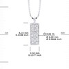 Collier Diamants 0,040 Cts Or Blanc 18 Carats - vue V3