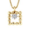 Collier Diamants 0,050 Cts Or Jaune 18 Carats - vue V1
