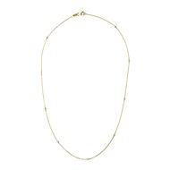 Collier Diamants 0,050 Cts Or Jaune 18 Carats