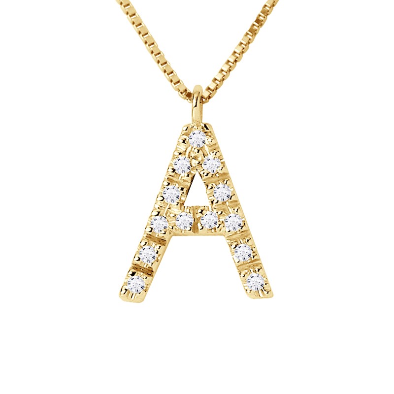 collier lettre initiale histoire d'or