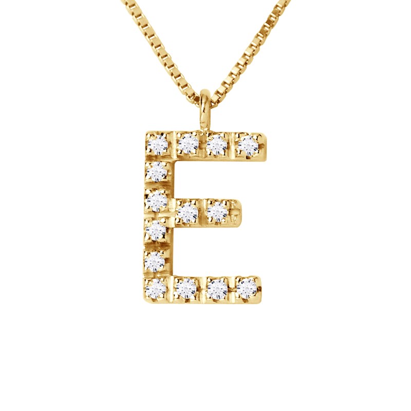 lettre e en or