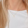 Collier ALPHABET Diamants 0,07 Cts  LETTRE 'O' Or Jaune 18 Carats - vue V2