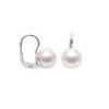 Boucles d'Oreilles Femme Dormeuses Perles de Culture Blanches et Argent 925/1000 - vue V1
