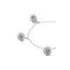 Bracelet Perles en Cristal Blanc et Argent 925 - vue V3
