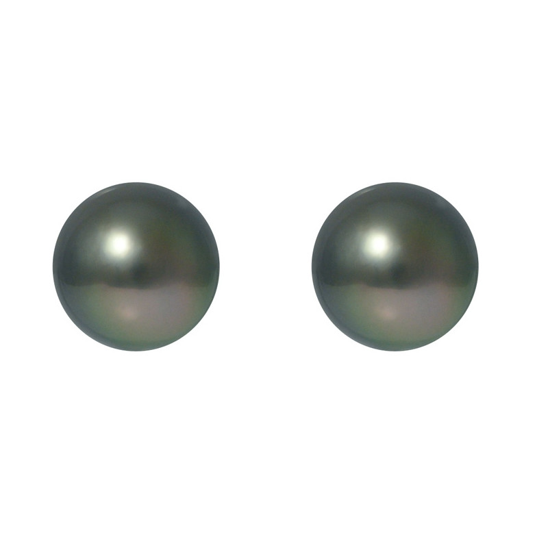 Boucles d'Oreilles Perles de Tahiti et Argent 925/1000