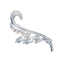Broche Femme Cristal de Swarovski Element Blanc