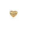 Charms Beads Coeur Argent 925 plaqué Or jaune - vue V1