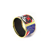 Legend Vogue - Bracelet Bangle Or Jaune Exotic Romance USA Bleu Blanc Rouge - vue V1