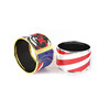 Legend Vogue - Bracelet Bangle Or Jaune Exotic Romance USA Bleu Blanc Rouge - vue V2