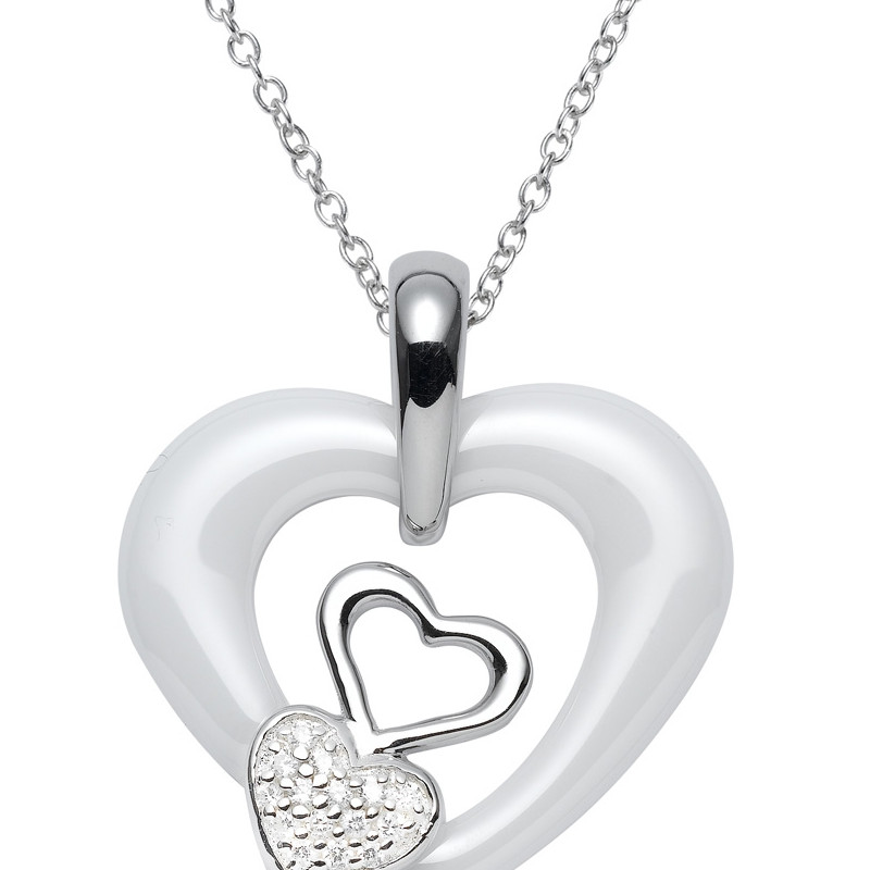 maty collier argent coeur maty collier argent coeur