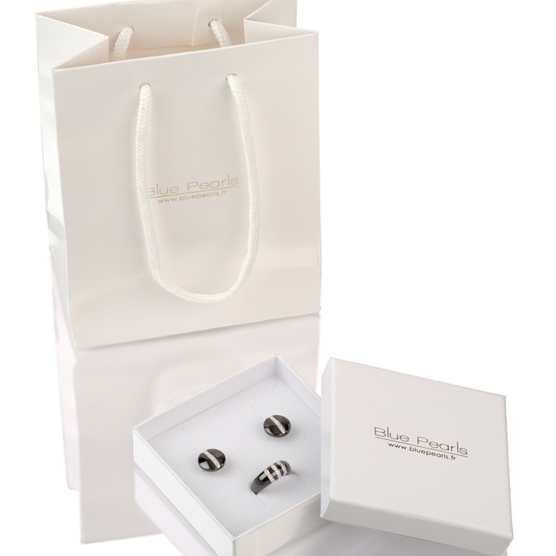 Broche Femme Libellule Perle et Cristal de Swarovski Element Blanc Plaqué Rhodium - vue V5