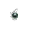 Pendentif Diamants, Perle de Tahiti et Or Blanc 750/1000 - vue V1