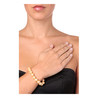 Bracelet Femme Perles SSS 10 mm couleur Or et Argent 925/1000 - vue V3