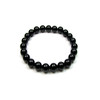 Bracelet Stretch en Perles Onyx Noires - vue V1