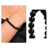 Bracelet Stretch en Perles Onyx Noires - vue V3