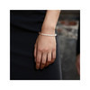 Bracelet Femme Perles de culture d'eau douce Blanches AA et Fermoir Or Blanc 750/1000 - vue V2