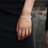 Bracelet Femme Perles de culture d'eau douce Blanches AA et Fermoir Or jaune 750/1000 - vue V2