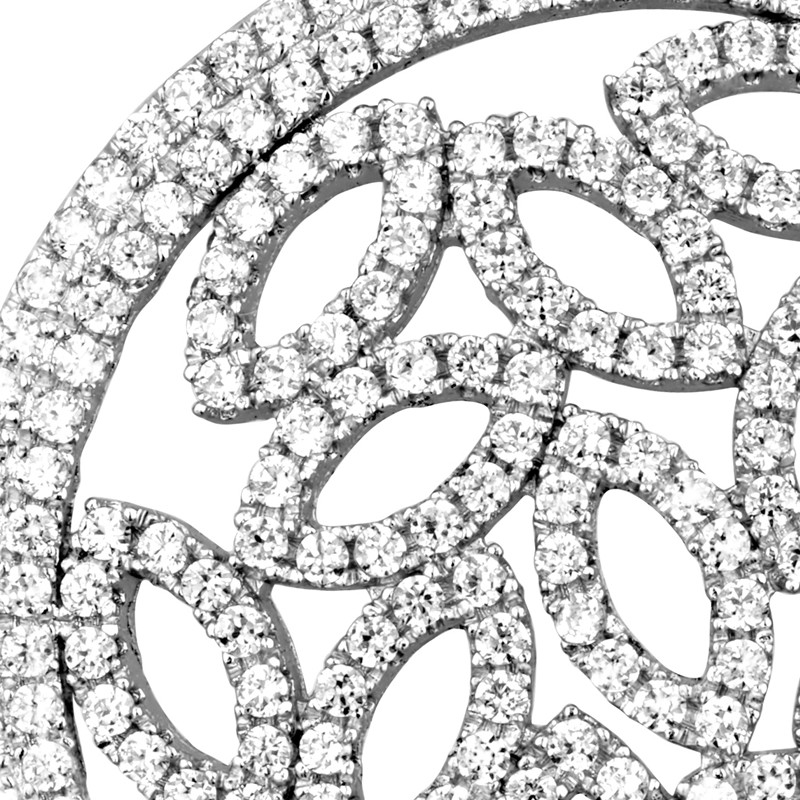 Pendentif Design en Argent orné de Cristal Swarovski Cubic Zirconia Blanc - vue 3