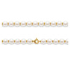 Collier Ras du cou Femme en Perles de culture blanches et Perles en Or Jaune 750/1000 - vue V1