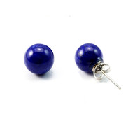 Boucles d'oreilles en Perles de Lapis Lazuli et Argent 925