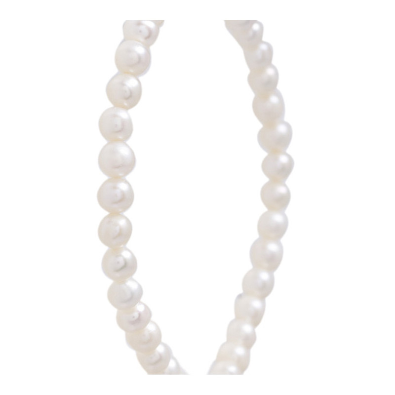 Bracelet Enfant Stretch en Perles de culture d'eau douces Blanches - vue 2