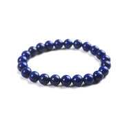 Bracelet Femme Homme stretch en Perles Lapis Lazuli Bleues