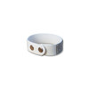 Bracelet Cuir Blanc orné deCristaux Blancs de Swarovski - vue V2