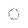 Bracelet 1 Rang en Perles Argent, Cristal et Plaqué Rhodium - vue V2