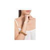 Bracelet Multi Perles Dorées et Plaqué Rhodium - vue V4