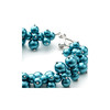 Bracelet Multi Perles Bleues et Plaqué Rhodium - vue V3