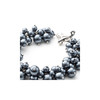 Bracelet Multi Perles Gris Argent et Plaqué Rhodium - vue V3