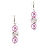 Parure Bracelet et Boucles d'oreilles en Perles Roses, Cristal - vue V3
