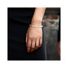 Bracelet Femme Perles de culture d'eau douce Multicolores AA et Fermoir Or Blanc 750/1000 - vue V2