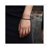 Bracelet Femme Perles de culture d'eau douce Noires AA et Fermoir Or Blanc 750/1000 - vue V2