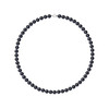 Collier ras du cou Femme Perles de culture d'eau douce Noires AA et Fermoir Or Blanc 750/1000 - vue V1