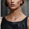 Collier ras du cou Femme Perles de culture d'eau douce Blanches 10 mm AA et Fermoir Or blanc 750/1000 - vue V2