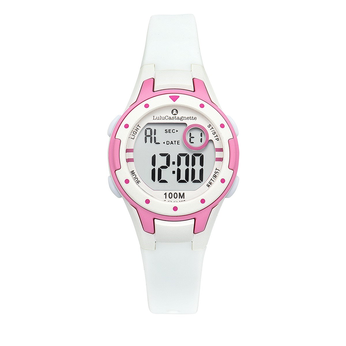 Montre fille LCD Affichage digital bracelet silicone boitier 32 mm