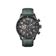 Montre homme quartz japonais chronographe AVI-8 - Bracelet cuir véritable - Date