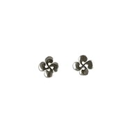 Boucles d'oreilles croix basque plate 8mm (BIJOUX BASQUES)