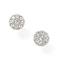 Boucles d'oreilles Fossil disques empierrés