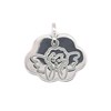 Médaille Brillaxis ange nuage or blanc 9 carats - vue V2