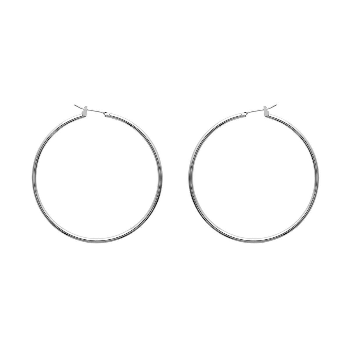 Boucles d'oreilles Brillaxis argent 50mm
fil rond 2 mm