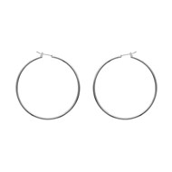 Boucles d'oreilles Brillaxis argent 50mm
fil rond 2 mm