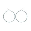 Boucles d'oreilles Brillaxis argent 50mm
fil rond 2 mm - vue V3