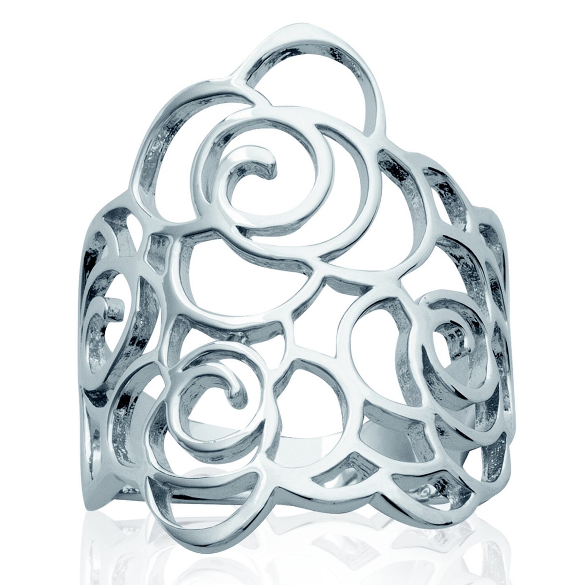 Bague Brillaxis arabesque argent