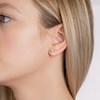 Boucles d'oreilles Brillaxis argent 4 mm - vue V2