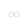 Boucles d'oreilles Brillaxis argent 30mm - vue V2